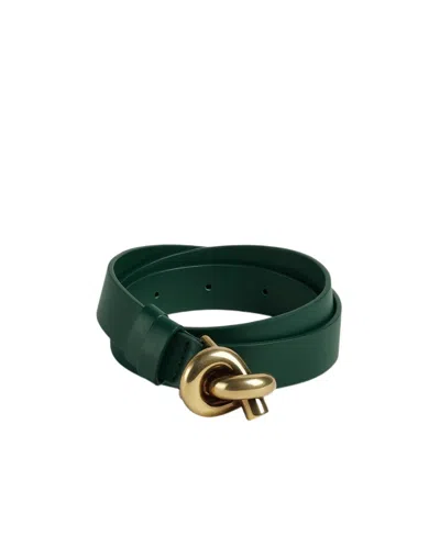 Bottega Veneta Knot Belt In Green