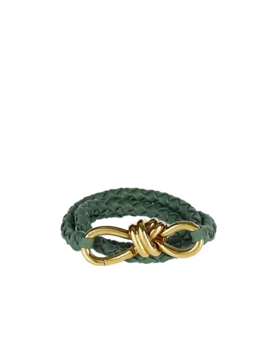 Bottega Veneta Knot Belt In Green