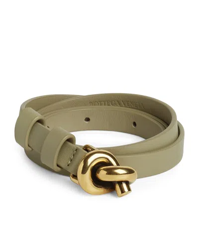 Bottega Veneta Knot Belt In Grey