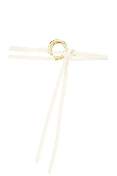Bottega Veneta Knot Belt In String & Muse Brass