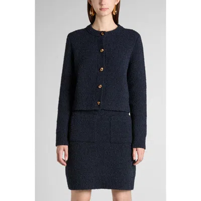 BOTTEGA VENETA BOTTEGA VENETA KNOT BUTTON BOUCLÉ CARDIGAN