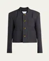 Bottega Veneta Knot-button Light Structured Cotton Jacket