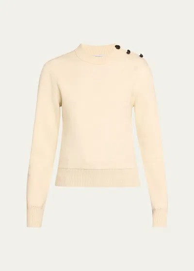 Bottega Veneta Wool Sweater In Dk.white