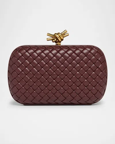 Bottega Veneta Knot Chain Bag In Brown