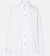 Bottega Veneta Knot Cotton Poplin Shirt In White