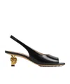Bottega Veneta Knot Details High-heeled Sandals In Black