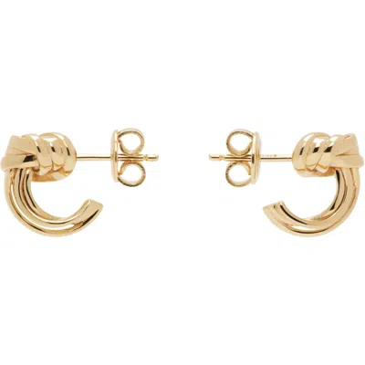 Bottega Veneta Knot Earrings In Gold