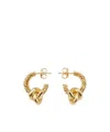 Bottega Veneta Knot Earrings In Gold