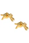 Bottega Veneta Knot Earrings In Gold