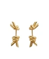 Bottega Veneta Knot Earrings In Yellow