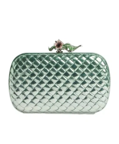 Bottega Veneta Knot In Fresh Mint/silver