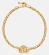Bottega Veneta Knot Gold-plated Sterling Silver Bracelet In Gold