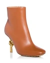 Bottega Veneta Knot High Heel Booties In Bark