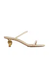 Bottega Veneta Knot High-heeled Sandals In Nude
