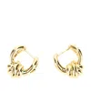 Bottega Veneta 'knot' Hoop Earrings In Gold