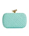 Bottega Veneta Women Padded Clutch Bag In Green