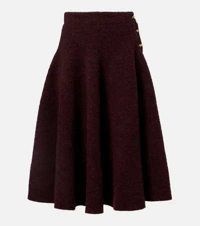 Bottega Veneta Knot Knitted Midi Skirt In Multi