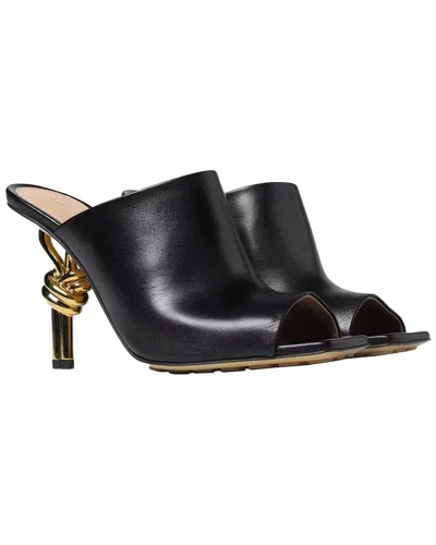 Bottega Veneta Knot Leather Mules In Black