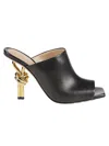 Bottega Veneta Black Open Toe Sandals