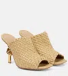 Bottega Veneta Knot Embellished Intrecciato Leather Mules In Beige