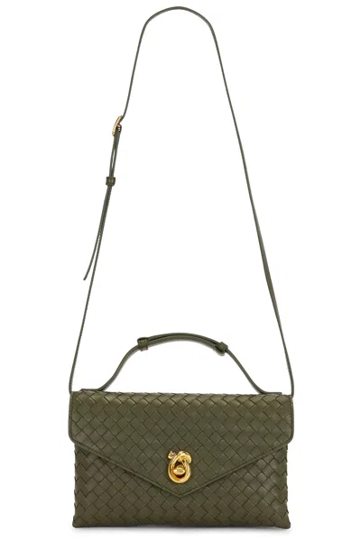 Bottega Veneta Knot Lock Bag In Green