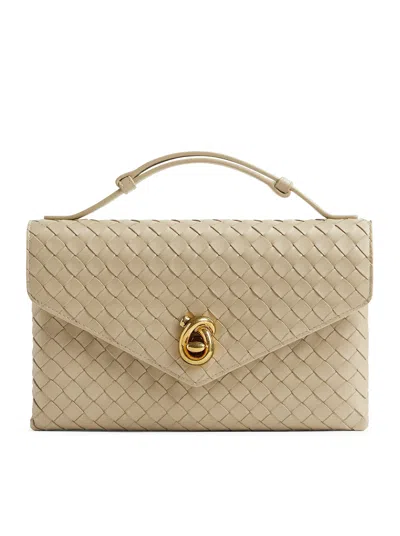 Bottega Veneta Knot Lock Bag In Nude