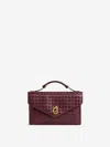 Bottega Veneta Lambskin Knot Lock Top-handle Bag In Red