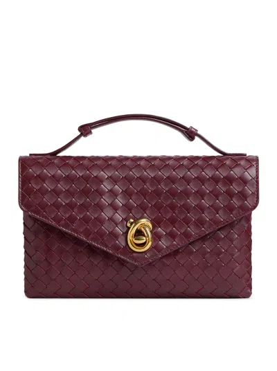 Bottega Veneta Knot Lock Bag In Red