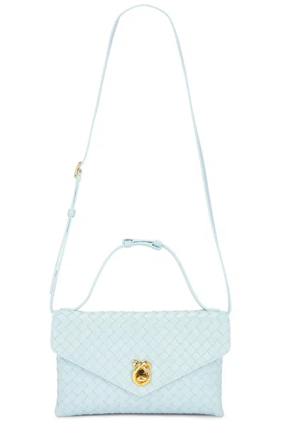 Bottega Veneta Knot Lock Bag In Zenith & Muse Brass