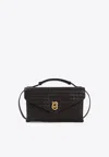 Bottega Veneta Knot Lock Medium Intrecciato Leather Shoulder Bag In Fondant