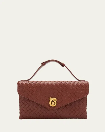 Bottega Veneta Knot Lock Leather Top-handle Bag