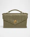 Bottega Veneta Knot Lock Leather Top-handle Bag