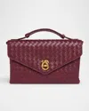 Bottega Veneta Knot Lock Leather Top-handle Bag