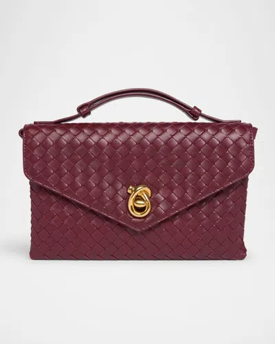 Bottega Veneta Knot Lock Leather Top-handle Bag