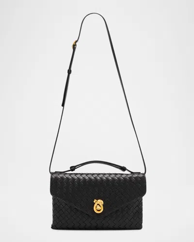 Bottega Veneta Knot Lock Leather Top-handle Bag