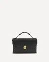 Bottega Veneta Knot Lock Shoulder Bag In Black