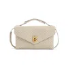 Bottega Veneta Intrecciato Leather Knot Lock Shoulder Bag In Neutral