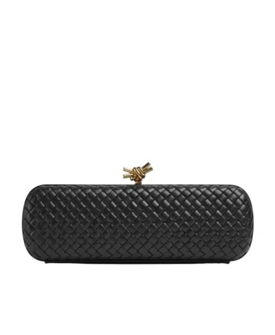 Bottega Veneta Stretch Box Knot In Black