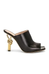Bottega Veneta Black Open Toe Sandals In Black