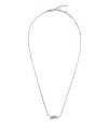 Bottega Veneta Knot Necklace In Gray