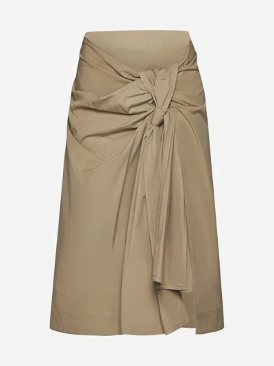 BOTTEGA VENETA KNOT RAYON SKIRT