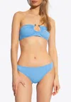 Bottega Veneta Bandeau Bikini In Blue