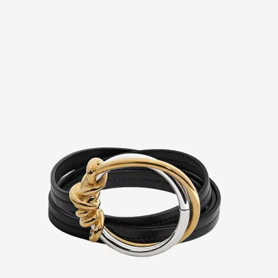 Bottega Veneta Knot Ring Belt In Black