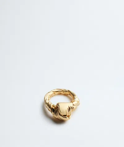 Bottega Veneta Bottega  Veneta Knot Ring In Gold