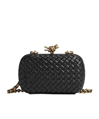 Bottega Veneta Knot With Chain In Black