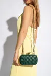 Bottega Veneta Knot Intrecciato Leather Minaudière Clutch Bag In Green