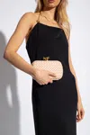 Bottega Veneta Knot Intrecciato Leather Minaudière Clutch Bag In Pink