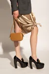 Bottega Veneta Knot Padded Intrecciato Leather Shoulder Bag In Brown