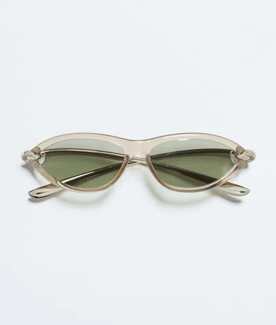 Bottega Veneta Knot Sonnenbrille In Cat-eye-form In Green