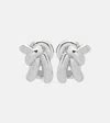 Bottega Veneta Knot Sterling Silver Earrings In Metallic